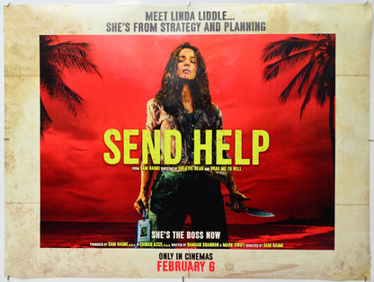 Send Help - Original Quad Poster - Film Poster - Movie Poster