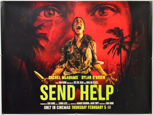 Send Help - Original Quad Poster - Film Poster - Movie Poster