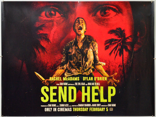 Send Help - Original Quad Poster - Film Poster - Movie Poster