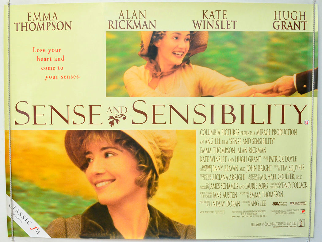 Sense And Sensibility  Original British Quad Poster - Film Poster - Movie Poster