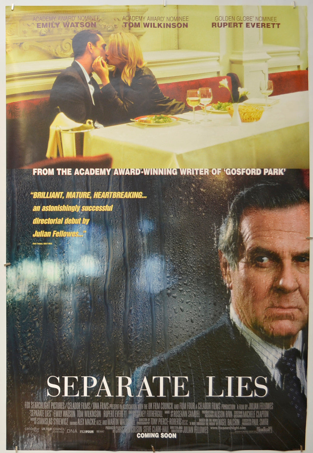 Separate Lies Original One Sheet Poster - Film Poster - Movie Poster  