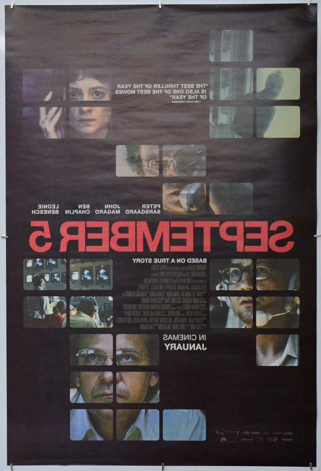 September 5 (Back) Cinema One Sheet Movie Poster 