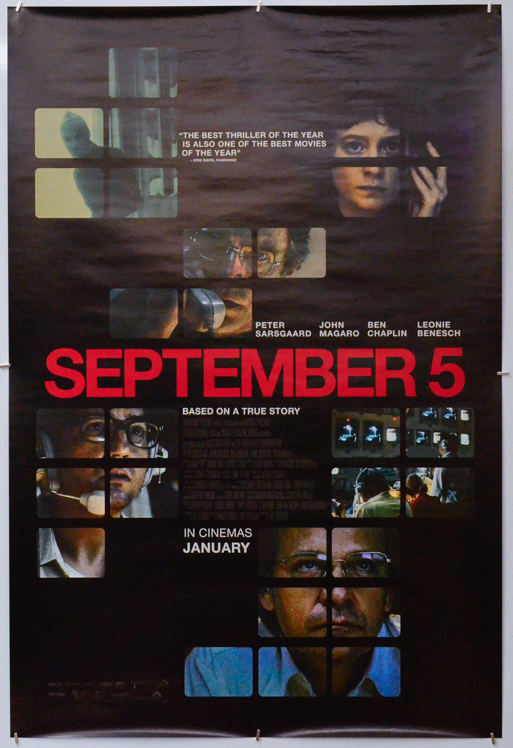 September 5 - Original One Sheet Poster - Film Poster - Movie Poster 