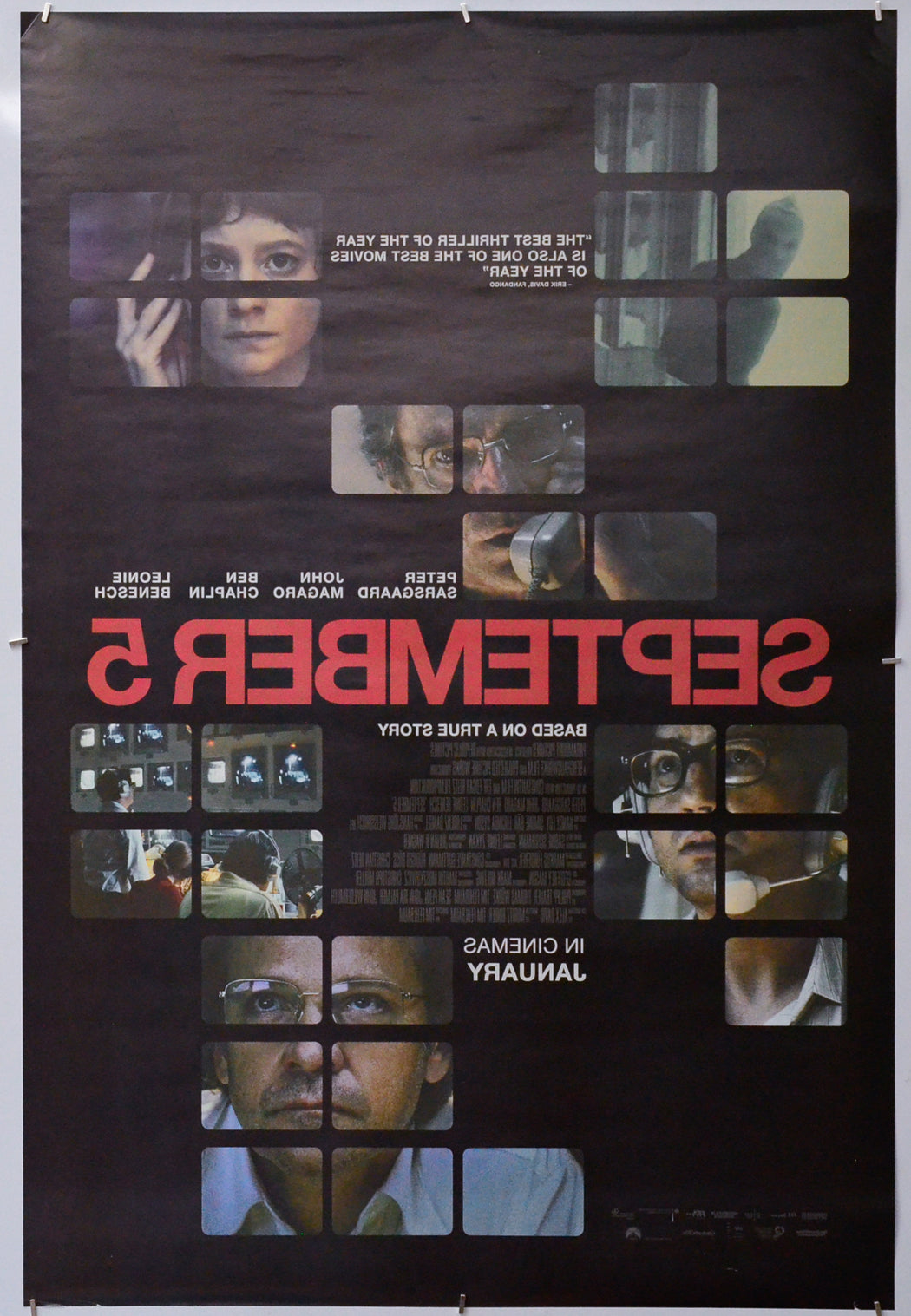 September 5 (Back) Cinema One Sheet Movie Poster 