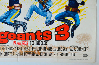 SERGEANTS 3 (Bottom Right) Cinema Quad Movie Poster 