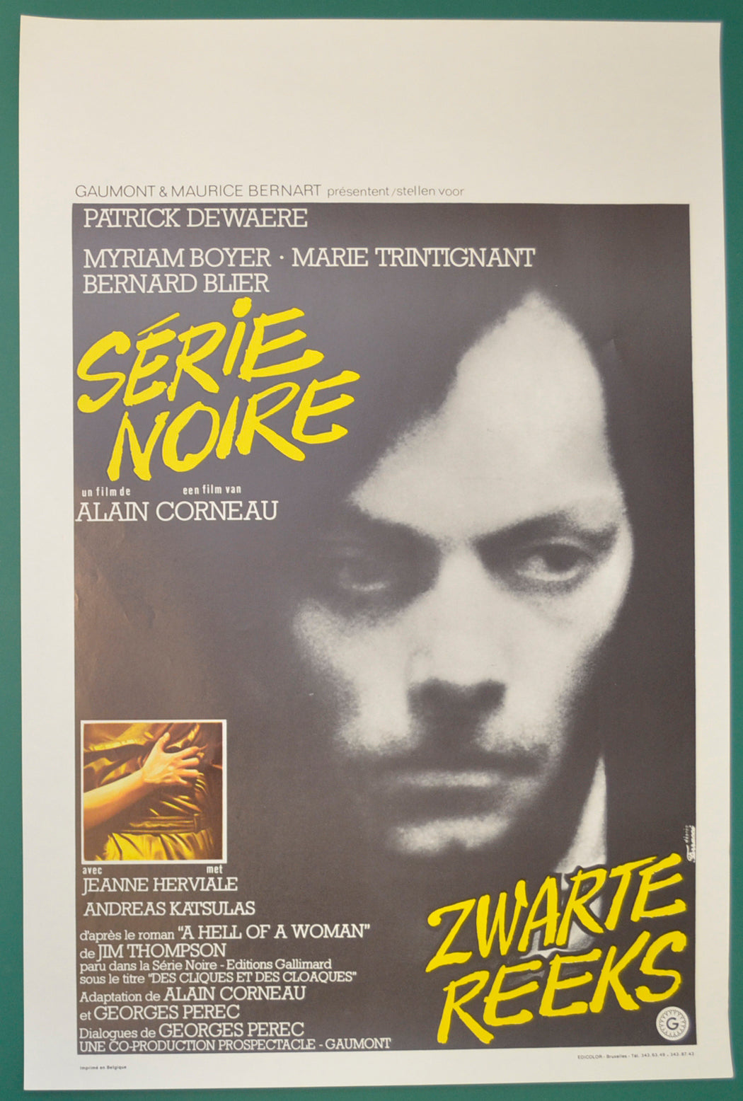 Serie Noire  (a.k.a. A Hell Of A Woman)   Original Belgian Poster - Film Poster - Movie Poster  