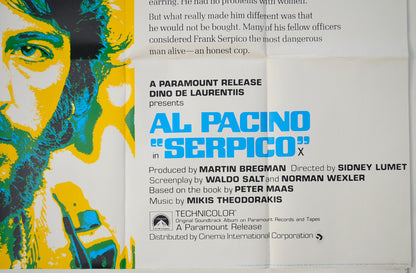 SERPICO (Bottom Right) Cinema Quad Movie Poster 