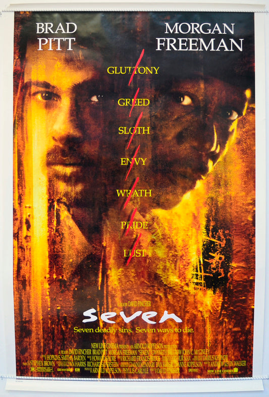 Seven  Original One Sheet Poster - Film Poster - Movie Poster 