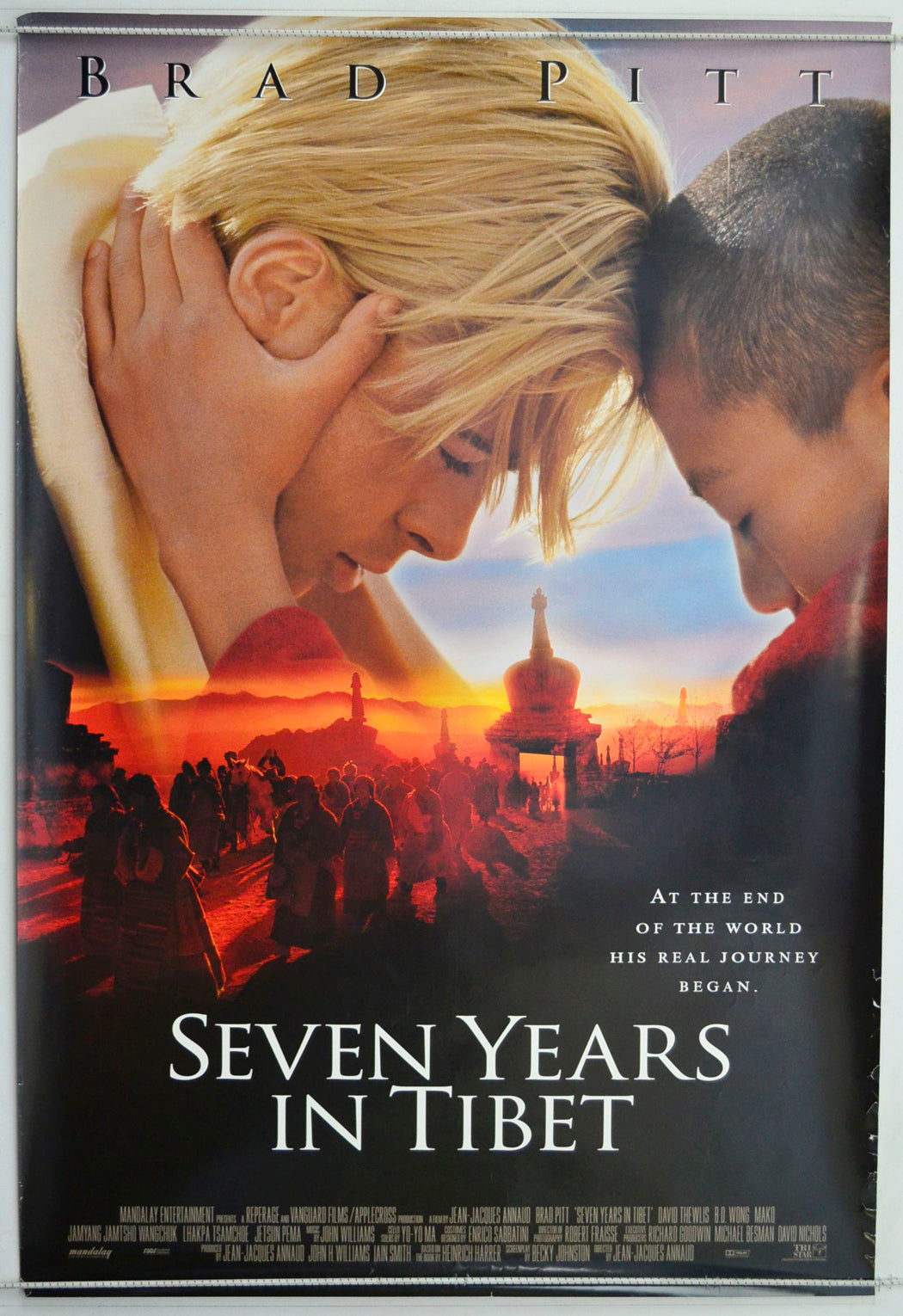 Seven Years In Tibetl Original One Sheet Poster - Movie Poster