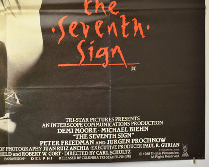 THE SEVENTH SIGN (Bottom Right) Cinema Quad Movie Poster 