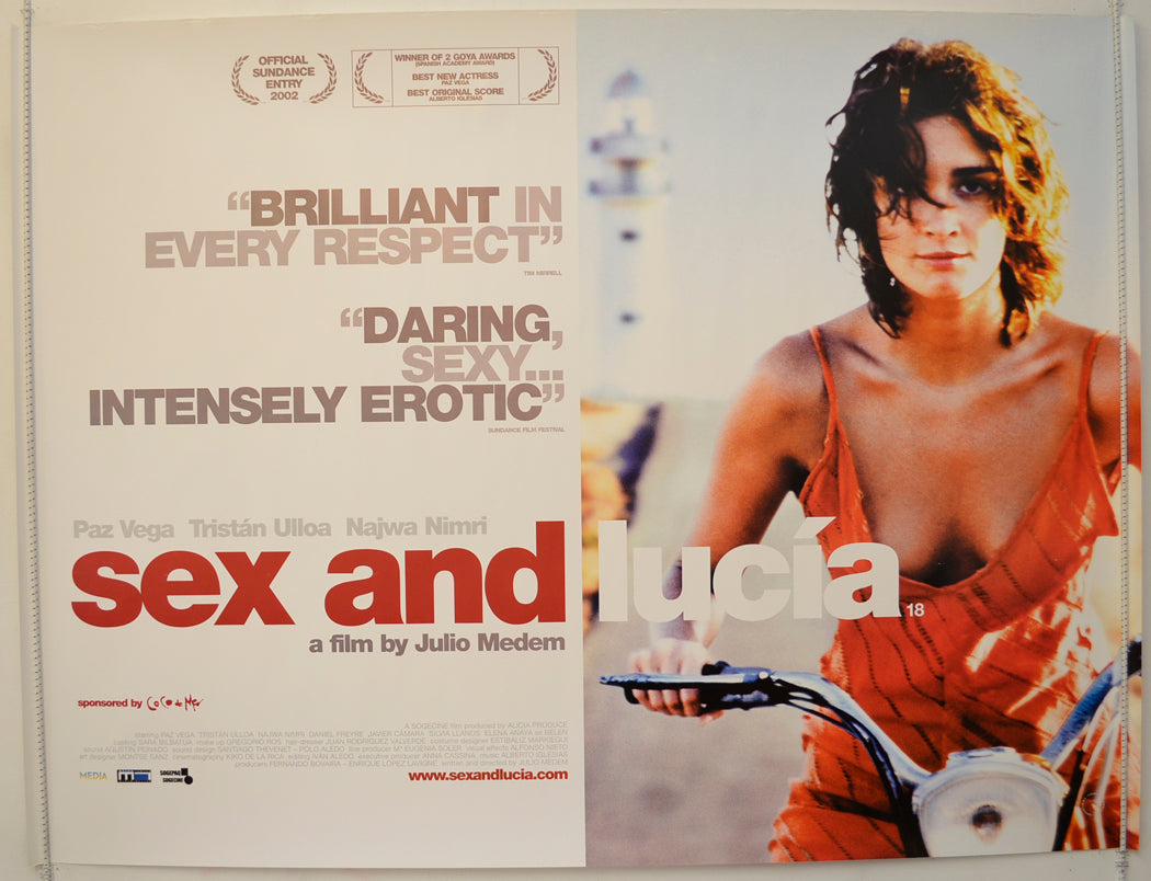 Sex And Lucia  (a.k.a. Lucia y el Sexo)  Original Quad Poster - Film Poster - Movie Poster 