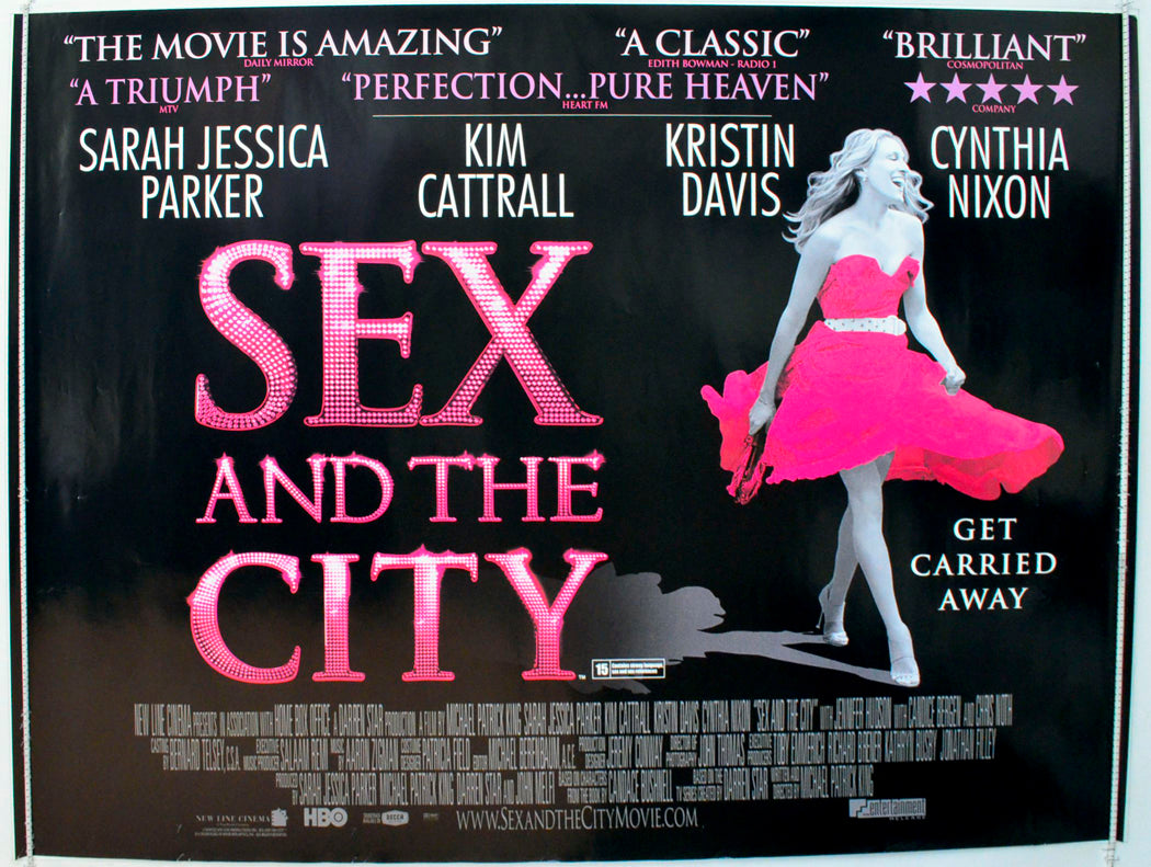 Sex And The City  (Teaser / Advance Version)   Original British Quad Poster - Film Poster - Movie Poster 