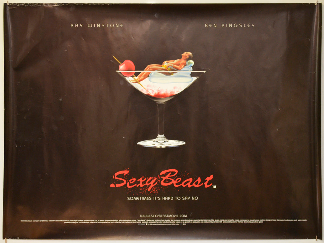 Sexy Beast Original Quad Poster - Film Poster - Movie Poster  