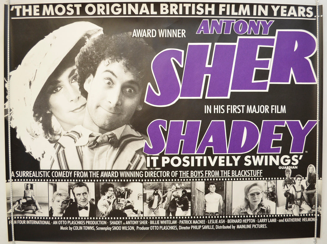 Shadey  Original Quad Poster - Film Poster - Movie Poster