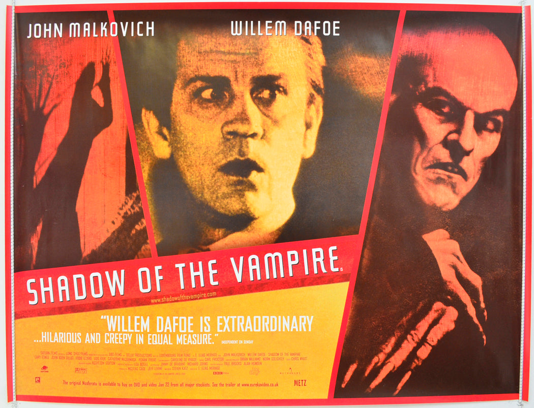 Shadow Of The Vampire Original Quad Poster - Film Poster - Movie Poster  