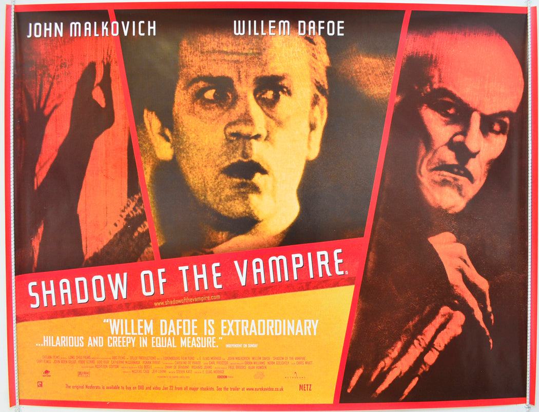 Shadow Of The Vampire Original Quad Poster - Film Poster - Movie Poster  