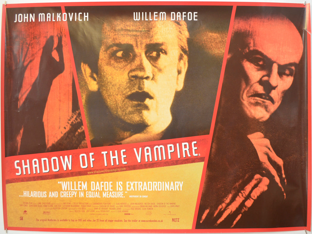 Shadow Of The Vampire Original Quad Poster - Film Poster - Movie Poster  