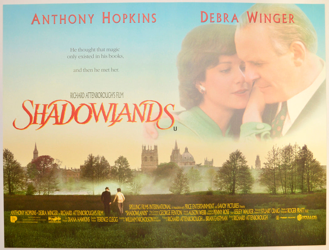 Shadowlands Original Mini Quad Poster - Film Poster - Movie Poster