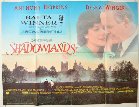 Shadowlands   Original Quad Poster - Film Poster - Movie Poster 