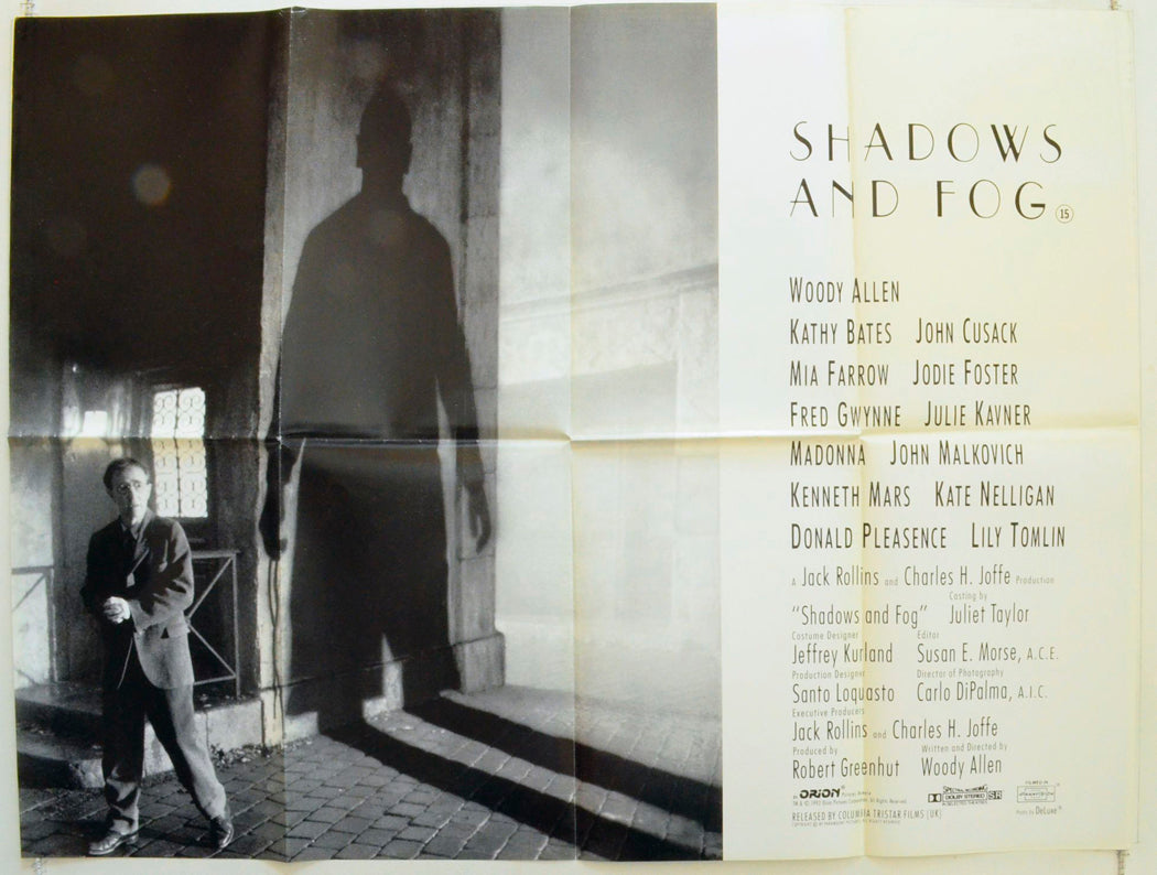 Shadows And Fog Original British Quad Poster - Film Poster - Movie Poster 