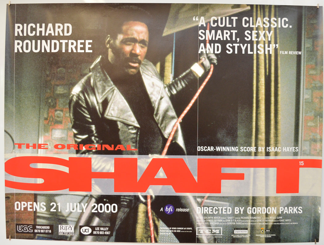 Shaft  (2000 BFI re-release poster)   Original Quad Poster - Film Poster - Movie Poster