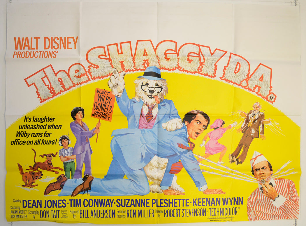 The Shaggy D.A.  Original British Quad Poster - Film Poster - Movie Poster 