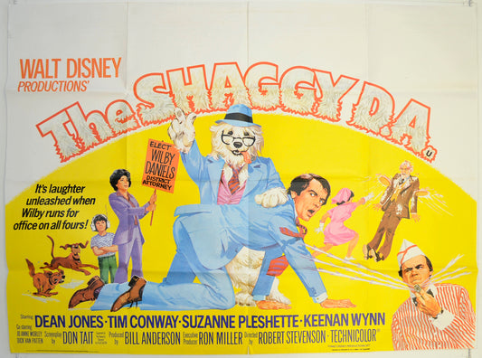 The Shaggy D.A.  Original British Quad Poster - Film Poster - Movie Poster 