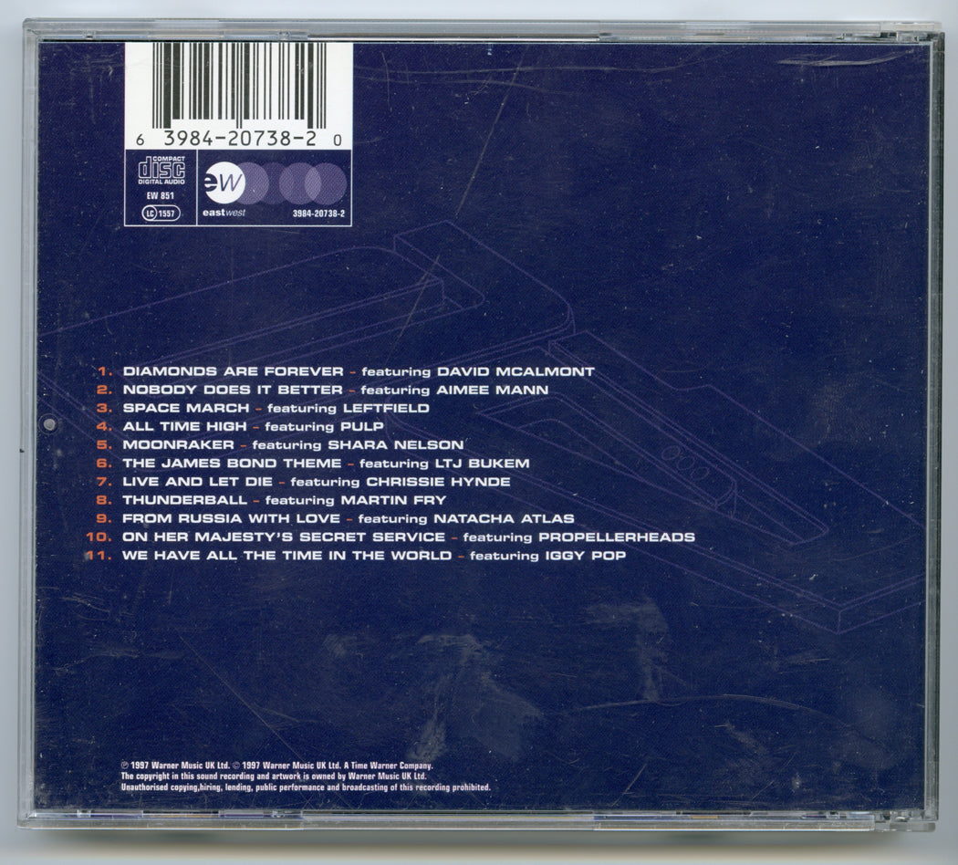 SHAKEN AND STIRRED THE DAVID ARNOLD JAMES BOND PROJECT Original CD Soundtrack (back) 