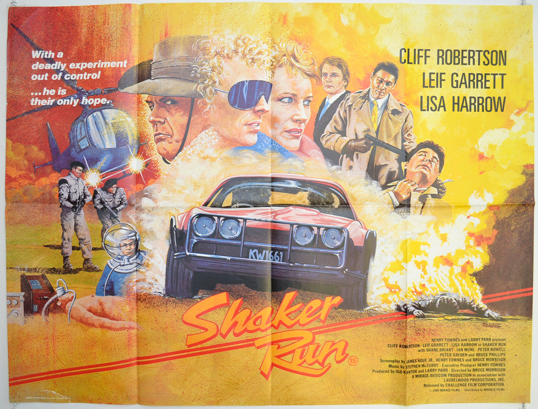 Shaker Run  Original British Quad Poster - Film Poster - Movie Poster 