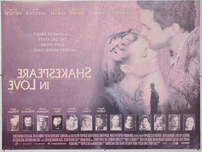 Shakespeare In Love (Back) Cinema Quad Movie Poster 