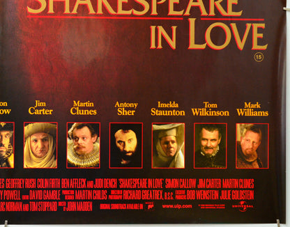 Shakespeare In Love (Bottom Right) Cinema Quad Movie Poster 