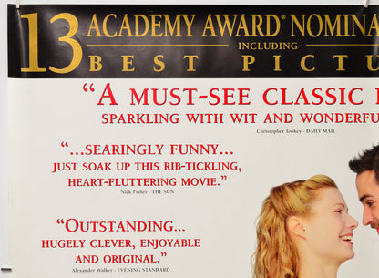 Shakespeare In Love (Top Left) Cinema Quad Movie Poster 