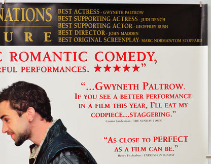 Shakespeare In Love (Top Right) Cinema Quad Movie Poster 