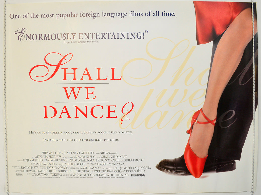 Shall We Dance  Original British Quad Poster - Film Poster - Movie Poster 