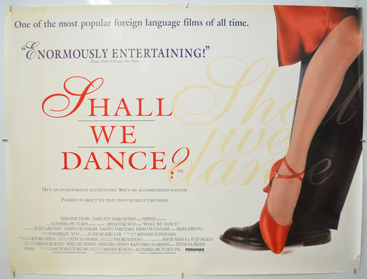 Shall We Dance (a.k.a. Shall we dansu?)  Original Quad Poster - Film Poster - Movie Poster