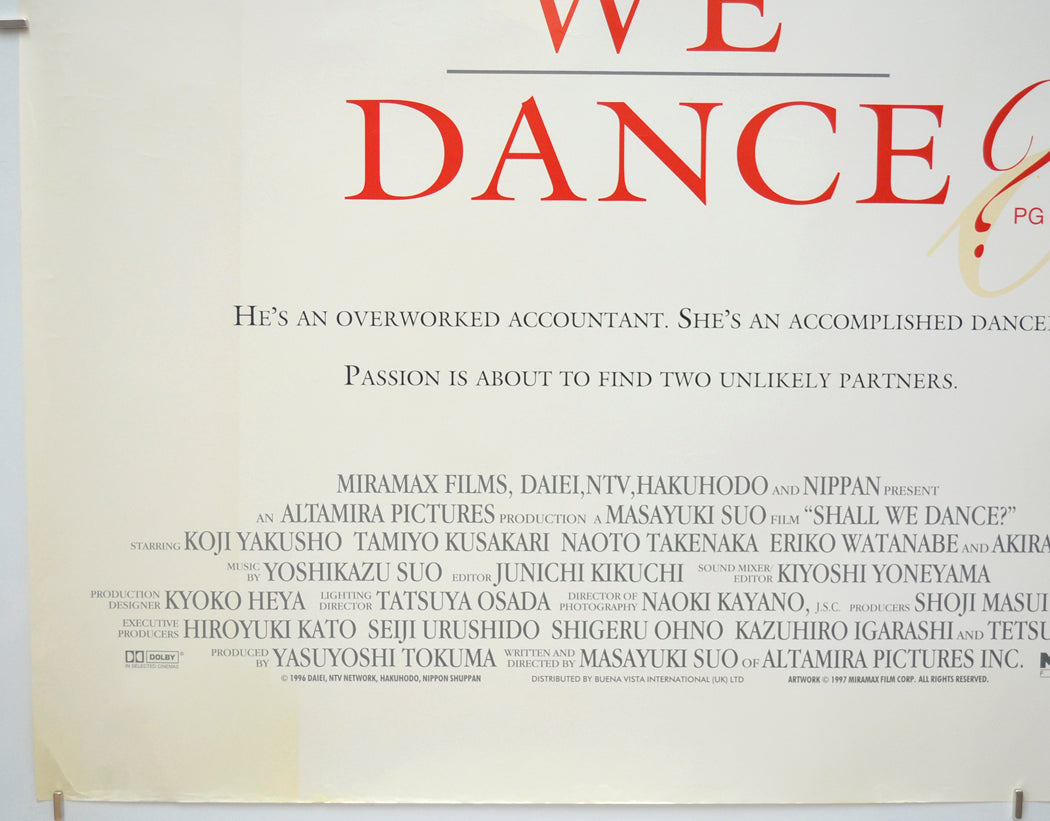 SHALL WE DANCE (Bottom Left) Cinema Quad Movie Poster 