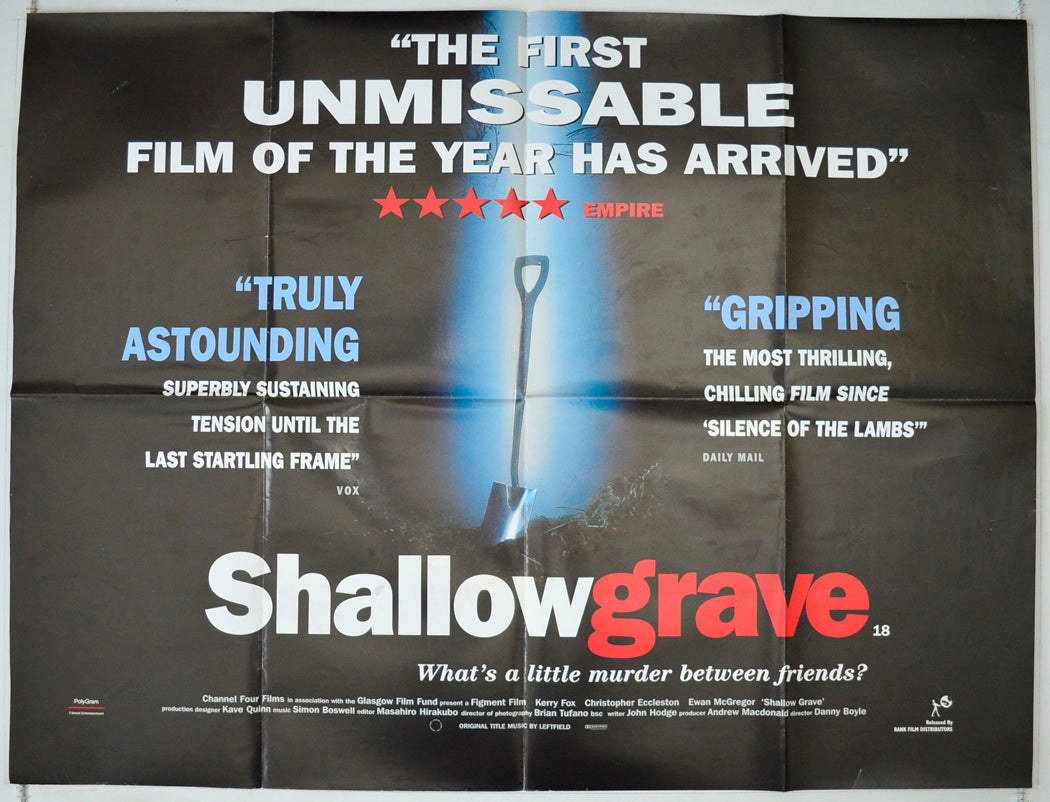 Shallow Grave Original British Quad Poster - Movie Poster