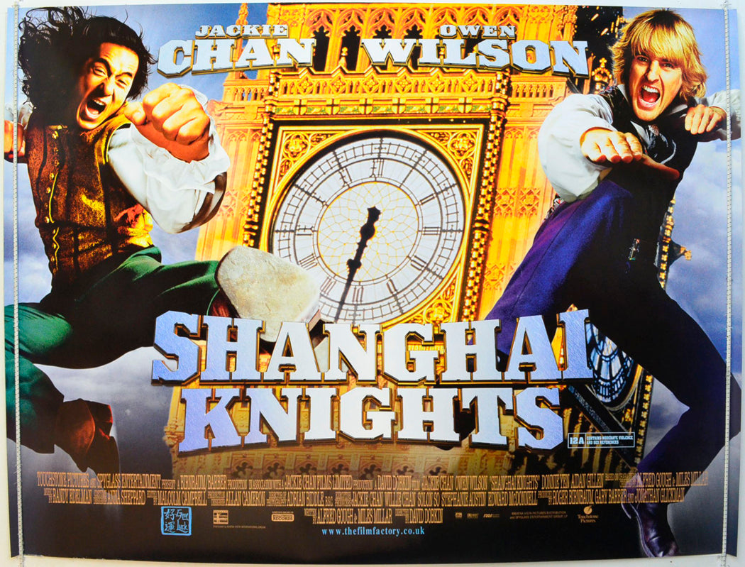 Shanghai Knights Original British Quad Poster - Film Poster - Movie Poster 