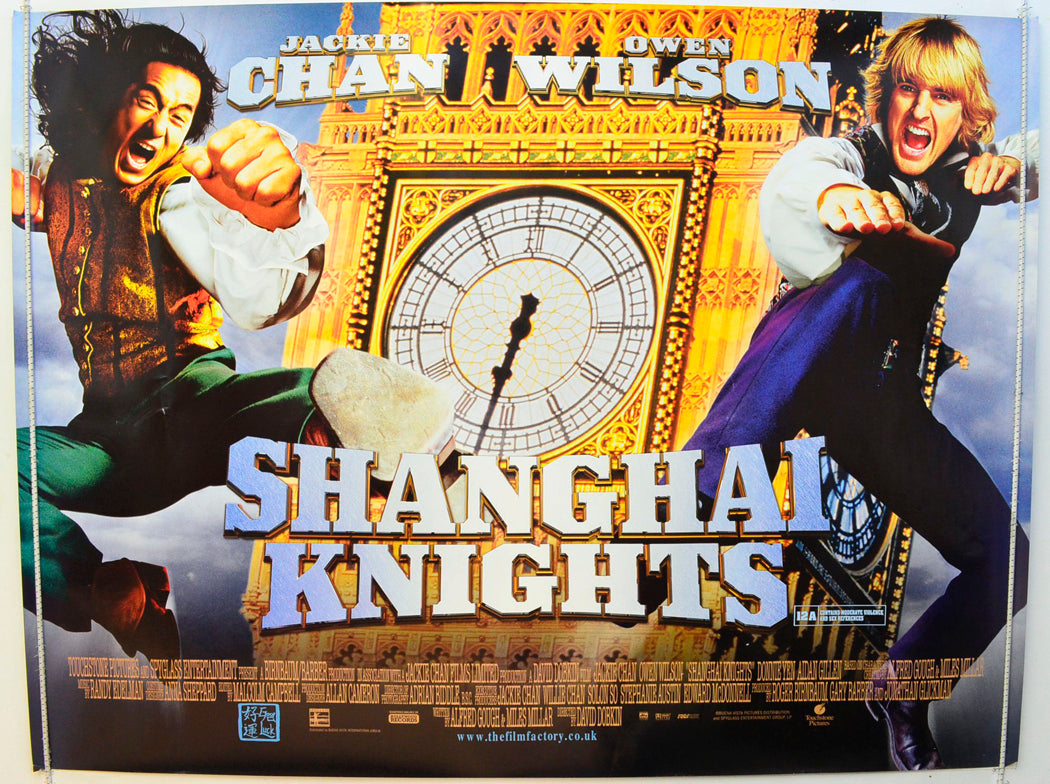 Shanghai Knights Original British Quad Poster - Film Poster - Movie Poster 