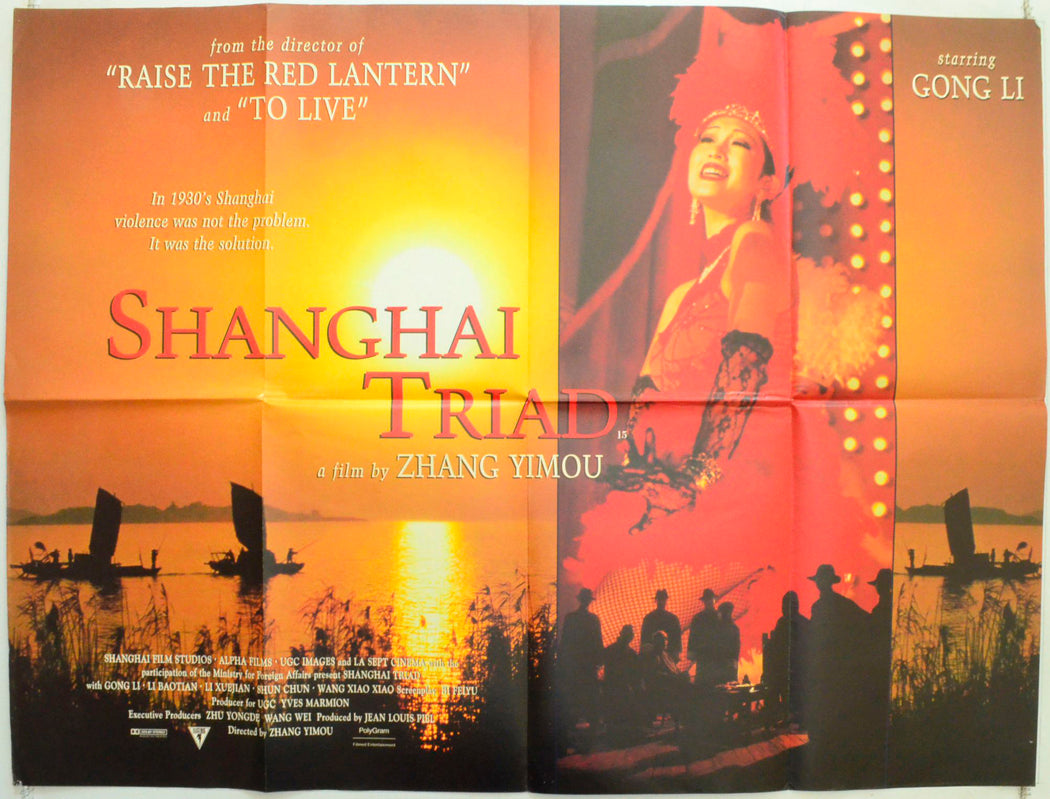 Shanghai Triad  (a.k.a. Yao a yao yao dao waipo qiao)   Original British Quad Poster - Film Poster - Movie Poster 