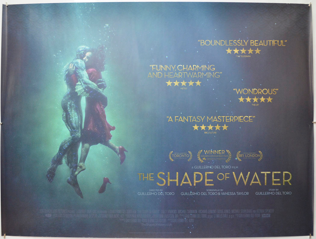 The Shape Of Water Original Quad Poster - Film Poster - Movie Poster