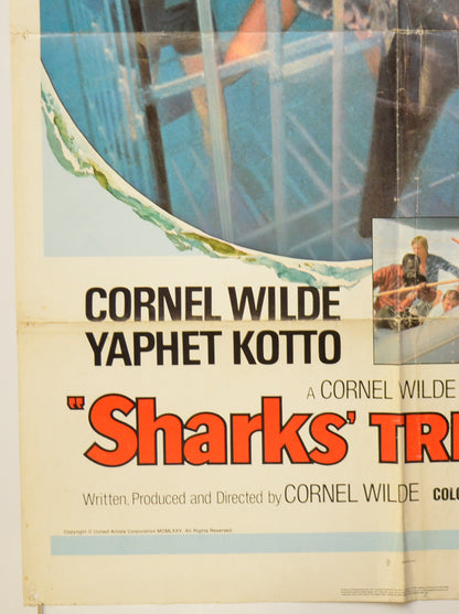 SHARK’S TREASURE (Bottom Left) Cinema One Sheet Movie Poster 