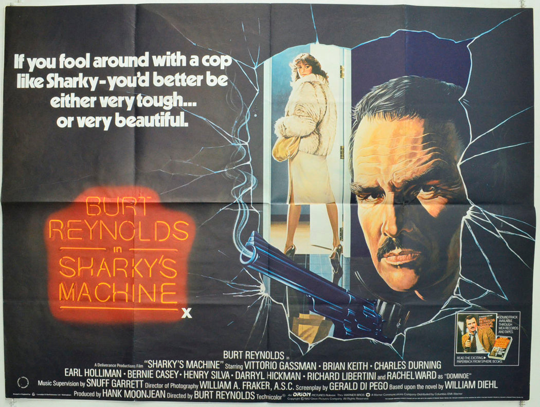 Sharky's Machine Original British Quad Poster - Film Poster - Movie Poster 