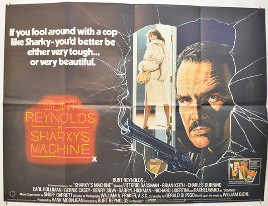 Sharky's Machine Original Quad Poster - Film Poster - Movie Poster