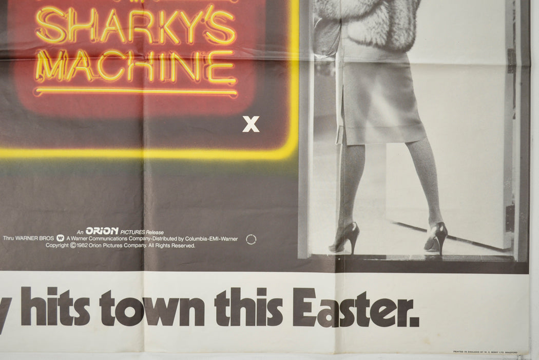 SHARKY’S MACHINE (Bottom Right) Cinema Quad Movie Poster 