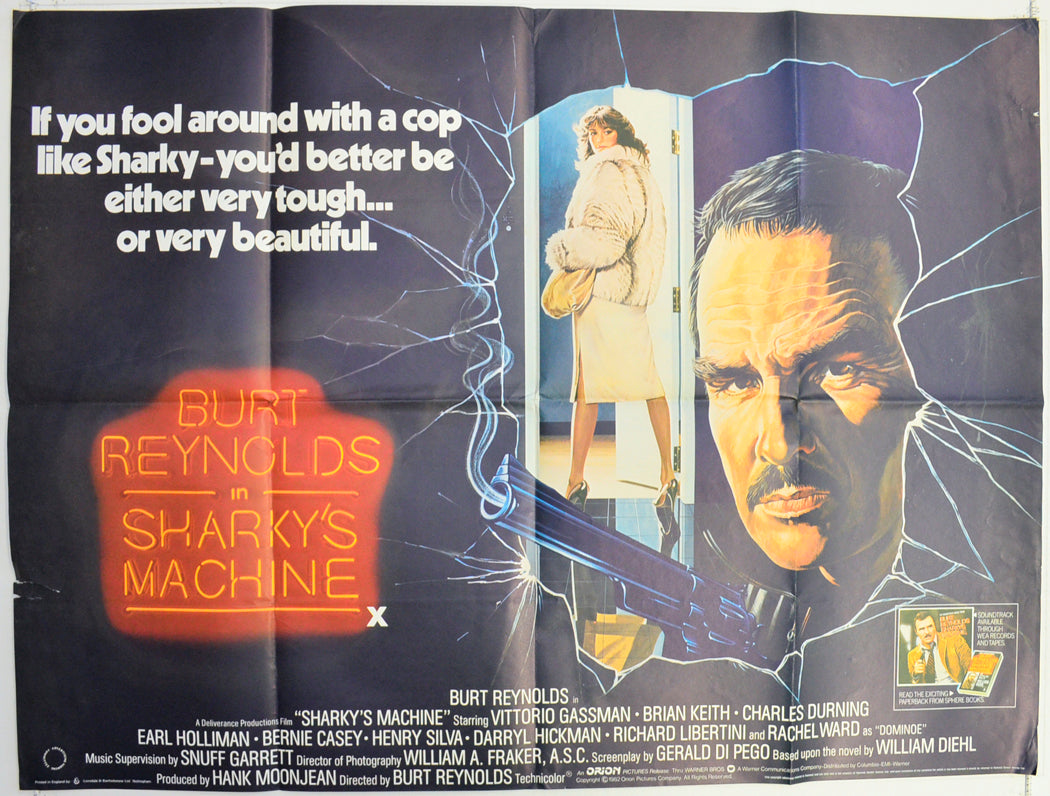 Sharky's Machine  Original British Quad Poster - Film Poster - Movie Poster 