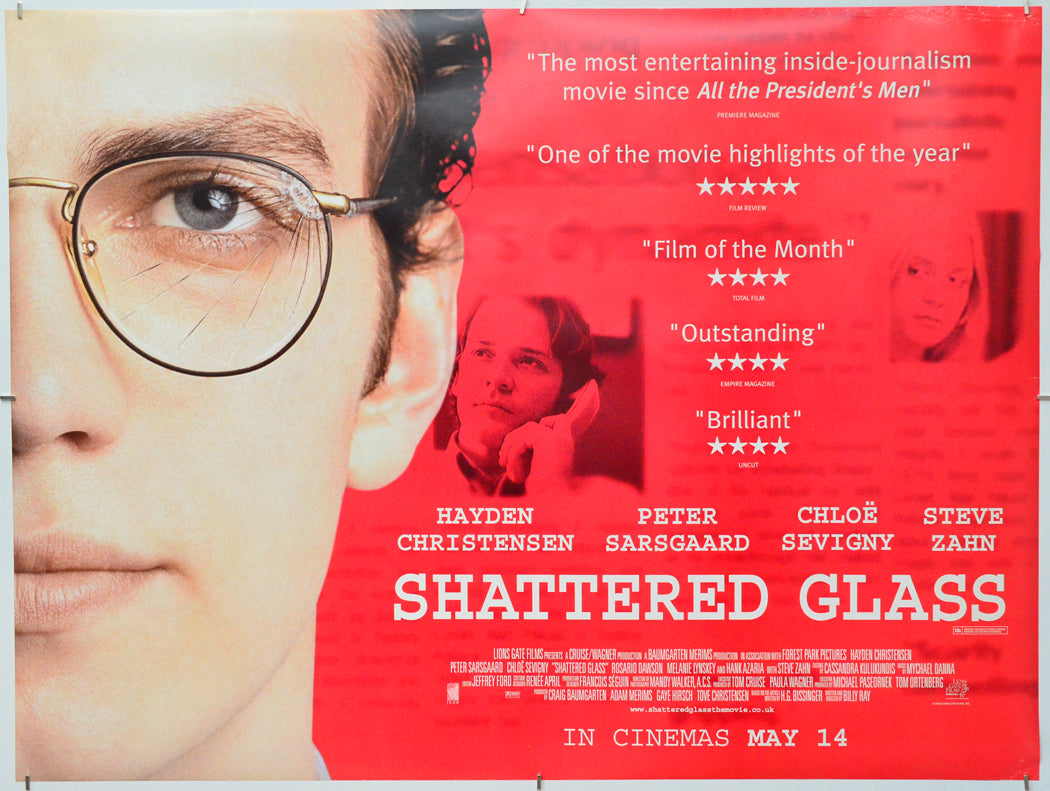 Shattered Glass - Original Quad Poster - Film Poster - Movie Poster