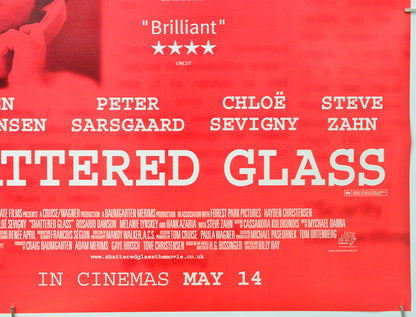Shattered Glass (Bottom Right) Cinema Quad Movie Poster 