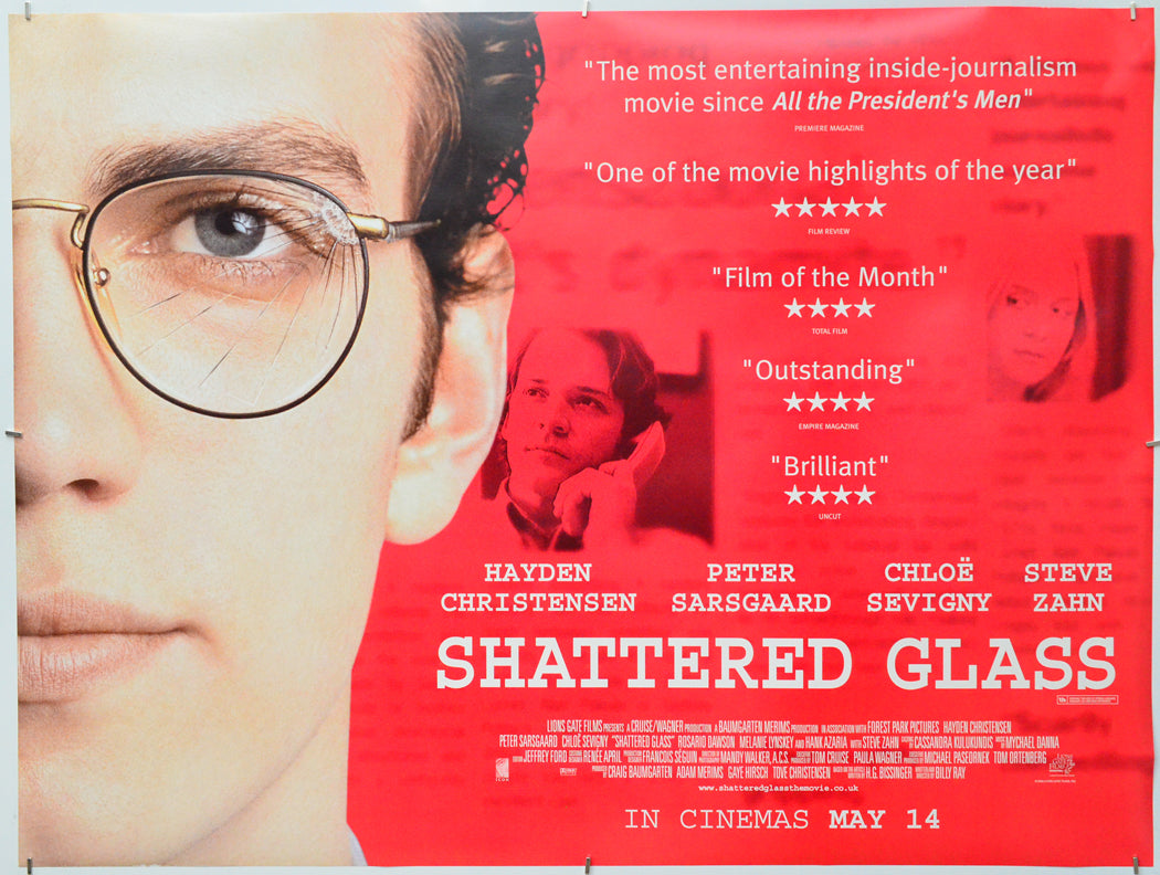 Shattered Glass - Original Quad Poster - Film Poster - Movie Poster