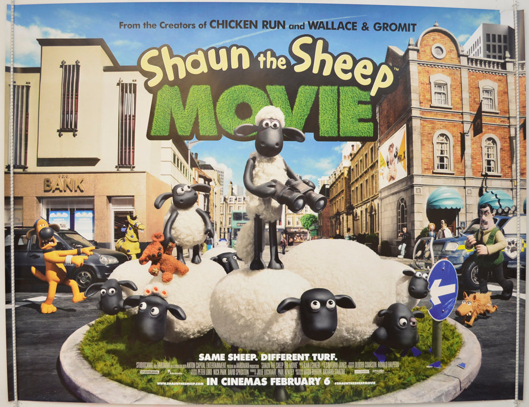 Shaun The Sheep The Movie   Original Quad Poster - Film Poster - Movie Poster 